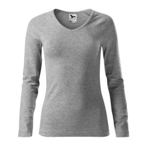Adler (MALFINI) Dámske tričko s dlhým rukávom Elegance - Tmavě šedý melír | L vyobraziť