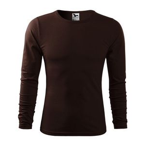 Adler (MALFINI) Pánske tričko s dlhým rukávom Fit-T Long Sleeve - Kávová | L vyobraziť