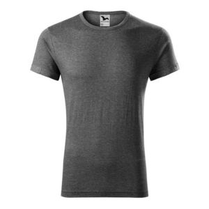 Adler (MALFINI) Pánske tričko Fusion - Černý melír | L vyobraziť