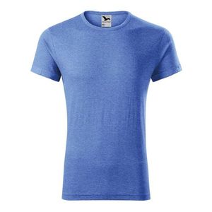 Adler (MALFINI) Pánske tričko Fusion - Modrý melír | L vyobraziť