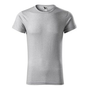 Adler (MALFINI) Pánske tričko Fusion - Stříbrný melír | L vyobraziť