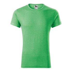 Adler (MALFINI) Pánske tričko Fusion - Zelený melír | L vyobraziť