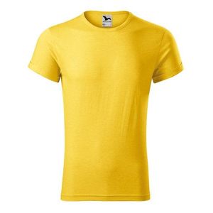 Adler (MALFINI) Pánske tričko Fusion - Žlutý melír | L vyobraziť