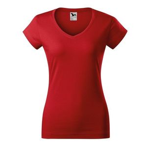 Adler (MALFINI) Dámske tričko Fit V-neck - Červená | L vyobraziť