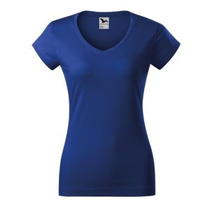 Adler (MALFINI) Dámske tričko Fit V-neck - Královská modrá | L vyobraziť