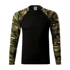 Adler (MALFINI) Maskáčové tričko s dlhým rukávom Camouflage LS - Maskáčová hnědá | L vyobraziť