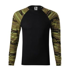 Adler (MALFINI) Maskáčové tričko s dlhým rukávom Camouflage LS - Maskáčová zelená | L vyobraziť