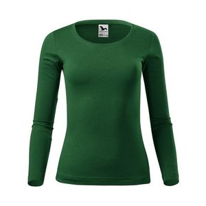 Adler (MALFINI) Dámske tričko s dlhým rukávom Fit-T Long Sleeve - Lahvově zelená | L vyobraziť