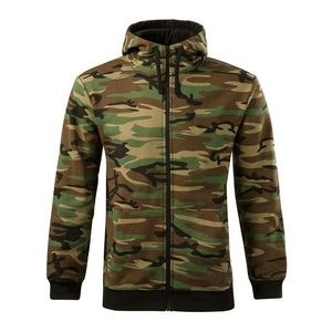 Adler (MALFINI) Pánska mikina Camo Zipper - Maskáčová hnědá | L vyobraziť