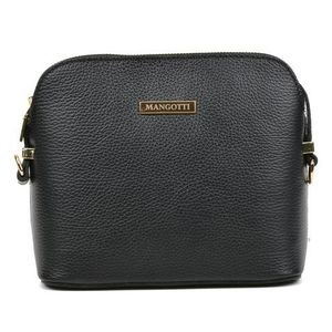 Mangotti Kožená crossbody kabelka AW20MG1501 Nero vyobraziť