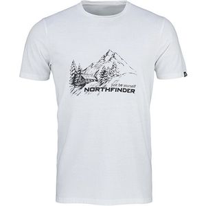 Northfinder Pánske tričko Shane Regular Fit TR-3539OR 377 White M vyobraziť