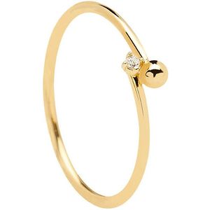 PDPAOLA Pozlátený minimalistický prsteň zo striebra ESSENTIA Gold AN01-130 50 mm vyobraziť