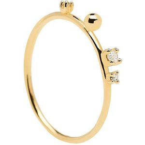 PDPAOLA Elegantný pozlátený prsteň so zirkónmi KAYA Gold AN01-127 52 mm vyobraziť