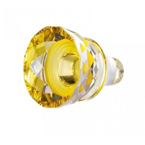 Preciosa Trblietavá sklenená žltá zátka na víno s krištáľu Preciosa 1418 59 vyobraziť