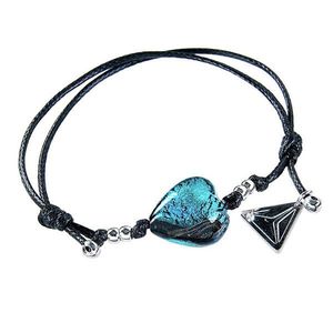 Lampglas Výnimočný náramok Turquoise Heart s rýdzim striebrom v perle Lampglas BLH5 vyobraziť