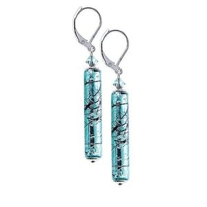 Lampglas Krásne náušnice Turquoise Love s rýdzim striebrom v perlách Lampglas EPR10 vyobraziť