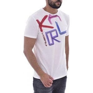 Karl lagerfeld pánske tričko Farba: Biela, Veľkosť: XL vyobraziť