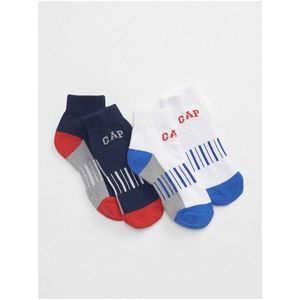 Modré chlapčenské ponožky GAP Logo 2-Pack vyobraziť