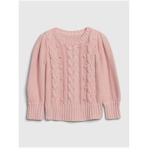 Ružový dievčenský sveter GAP vyobraziť