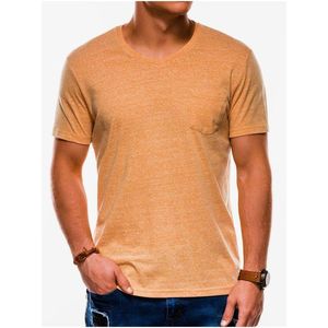 Pánske tričko bez potlače S1045 - žlté vyobraziť