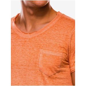 Pánske tričko bez potlače S1051 - oranžové vyobraziť