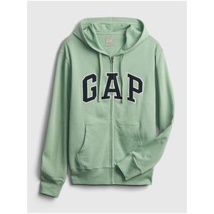Mikina GAP Logo arch hoodie Zelená vyobraziť