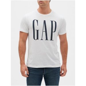 Tričko GAP Logo crewneck t-shirt Biela vyobraziť