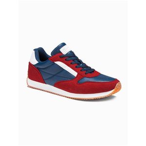 Pánske sneakers topánky T310 - červeno/námornícka modrá vyobraziť