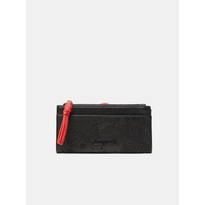 Červeno-čierna dámska vzorovaná peňaženka Desigual Deja Vu Pia vyobraziť