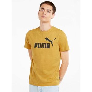 Žlté pánske tričko s potlačou Puma vyobraziť