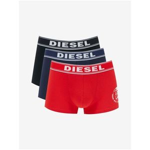Boxerky pre mužov Diesel - čierna, modrá, červená vyobraziť