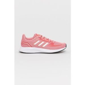 Topánky adidas Runfalcon 2.0 FZ1327 ružová farba, na plochom podpätku vyobraziť