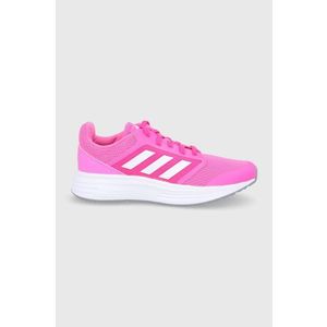 Topánky adidas ružová farba, na plochom podpätku vyobraziť