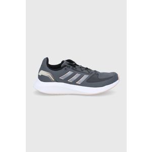 Topánky adidas Runfalcon 2.0 H04519 šedá farba, na plochom podpätku vyobraziť