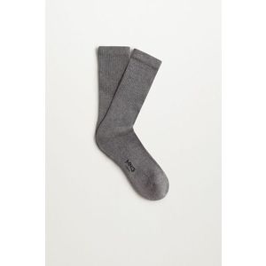 Ponožky Mango Man Alain pánske, šedá farba vyobraziť