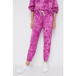 Nohavice GAP dámske, fialová farba, vzorované vyobraziť