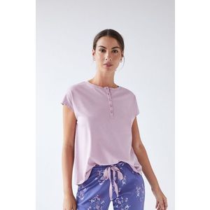 Pyžamové tričko Women'secret ružová farba, bavlnené vyobraziť
