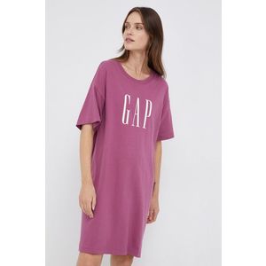 Šaty GAP ružová farba, mini, oversize vyobraziť