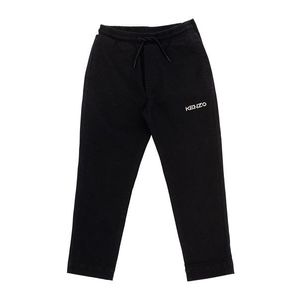 Detské nohavice Kenzo Kids čierna farba, jednofarebné vyobraziť