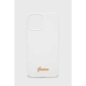 Puzdro na mobil Guess iPhone 12 Pro Max biela farba vyobraziť
