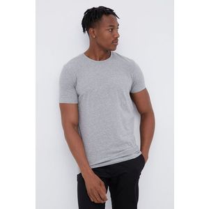 Tričko Produkt by Jack & Jones pánske, šedá farba, jednofarebné vyobraziť