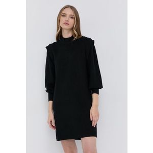 Šaty Silvian Heach čierna farba, mini, rovné vyobraziť