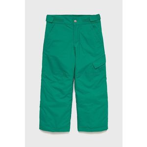 Detské nohavice Columbia zelená farba vyobraziť