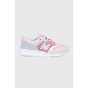 Topánky New Balance CW997HVE ružová farba, na plochom podpätku vyobraziť