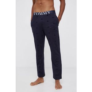 Pyžamové nohavice Tommy Hilfiger pánske, tmavomodrá farba, jednofarebné vyobraziť