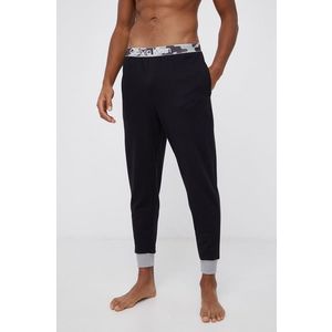 Pyžamové nohavice Calvin Klein Underwear pánske, čierna farba, jednofarebné vyobraziť