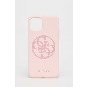 Puzdro na mobil Guess iPhone 11 Pro ružová farba vyobraziť