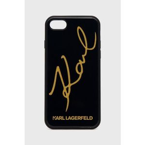 Puzdro na mobil Karl Lagerfeld iPhone 7/8/SE čierna farba vyobraziť