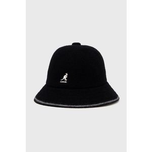 Vlnený klobúk Kangol K3181ST.BO013-BO013, čierna farba, vlnený vyobraziť