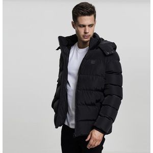 Urban Classics Hooded Puffer Jacket black - XXL vyobraziť